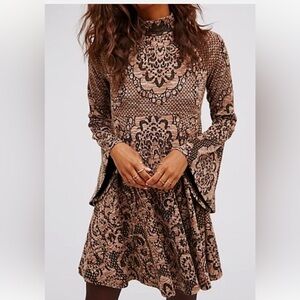 Free People Lorelai fit and flare mini dress. Size XS.